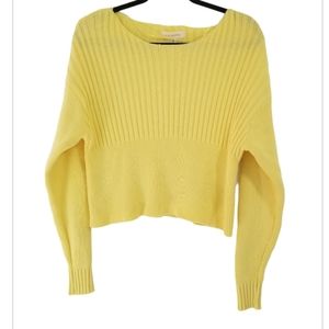 L.A. Hearts Yellow Ribbed Sweater Size Small